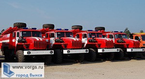 В распоряжение пожарных служб Выксунского района поступило 4 новых пожарных автомобиля